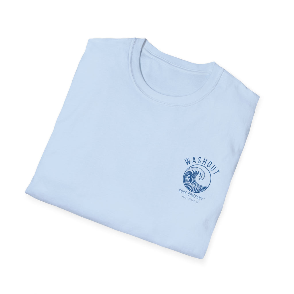 Washout Surf Company Front and Back Logo Tee