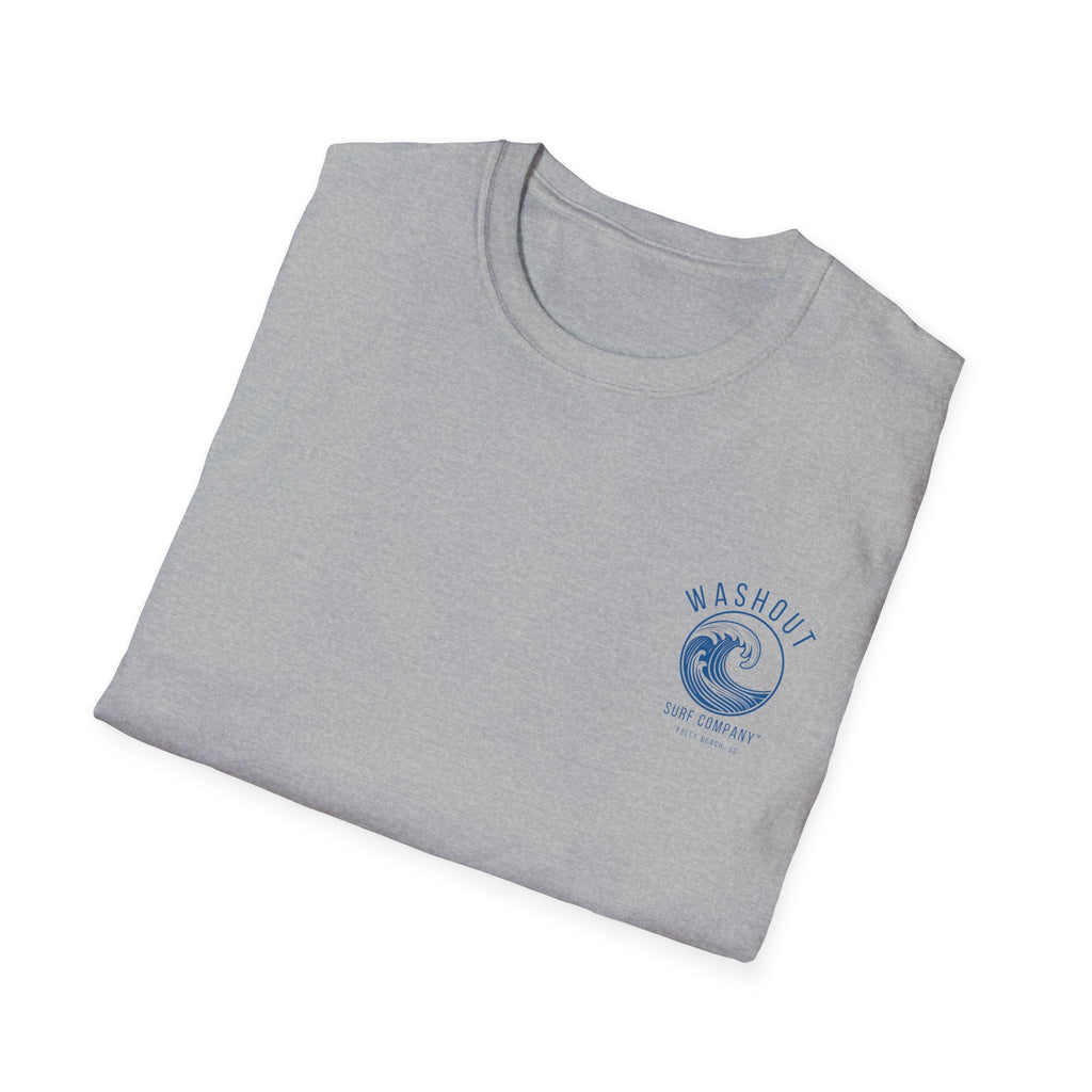 Washout Surf Company Front and Back Logo Tee