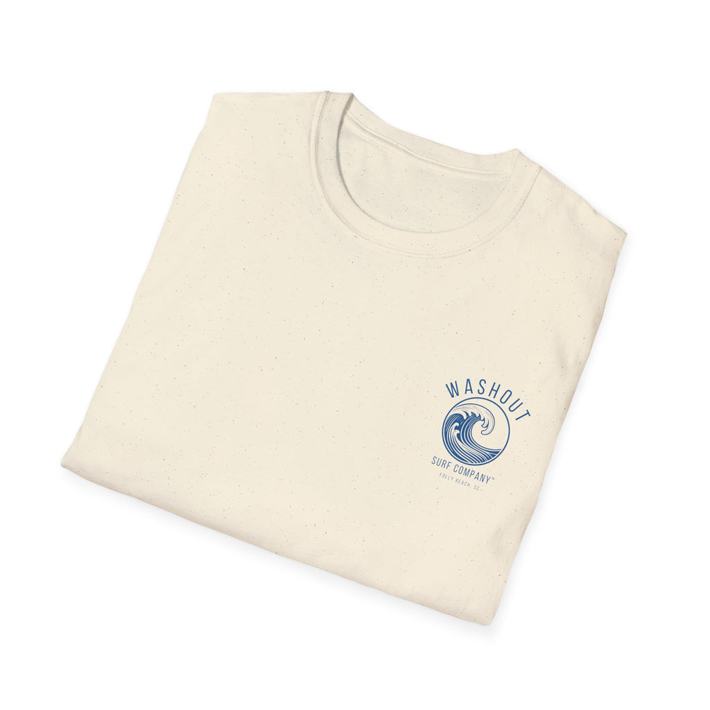 Washout Surf Company Front and Back Logo Tee