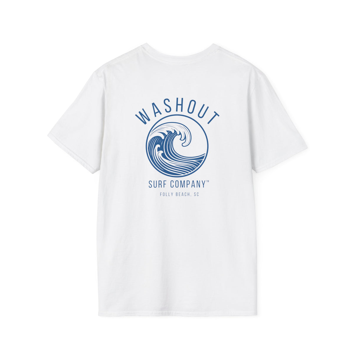Washout Surf Company Front and Back Logo Tee