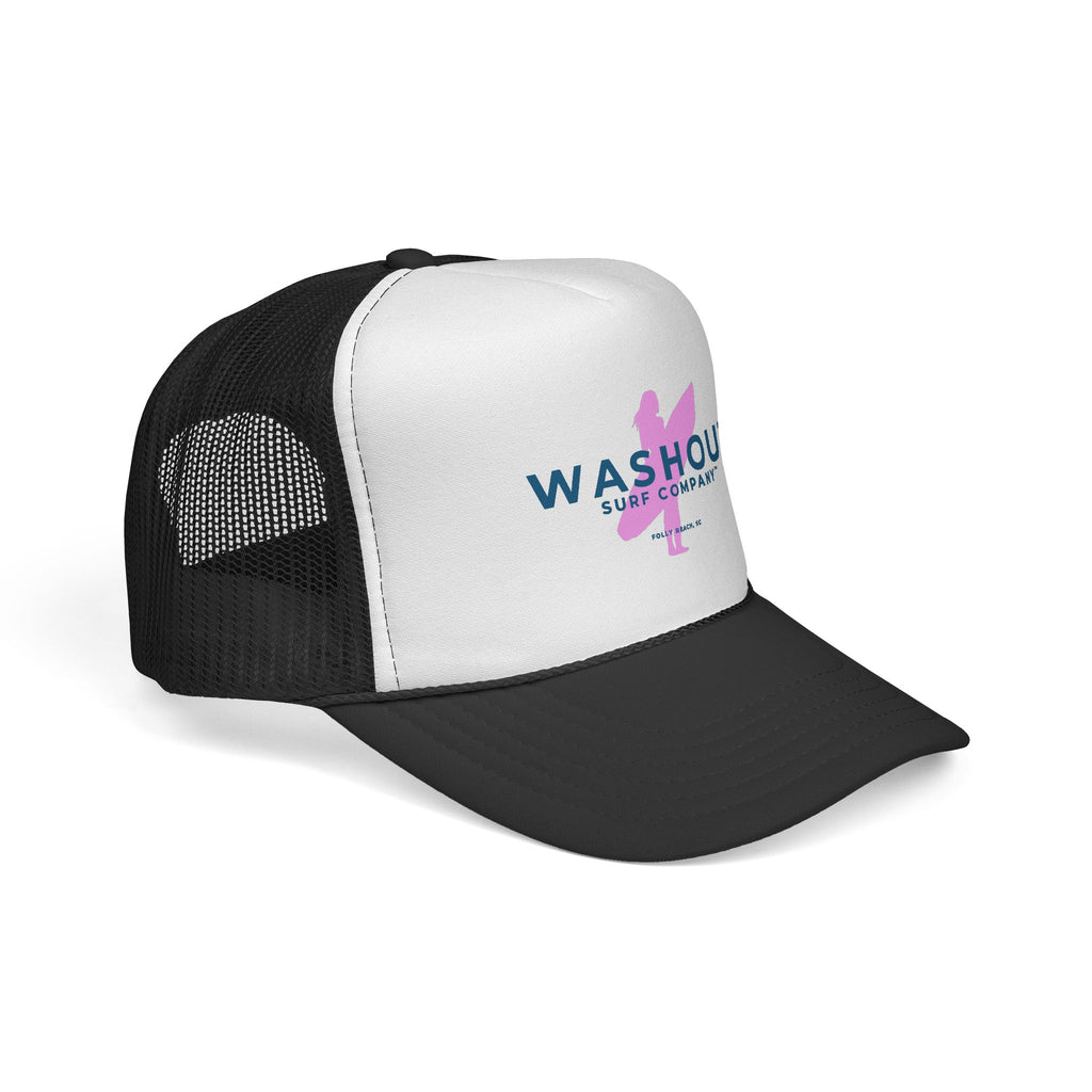 Washout Surf Company Pink Wahine Trucker Hat