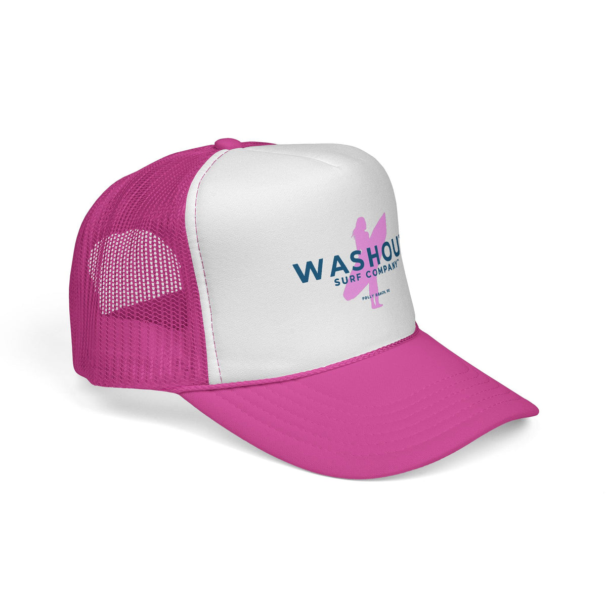 Washout Surf Company Pink Wahine Trucker Hat
