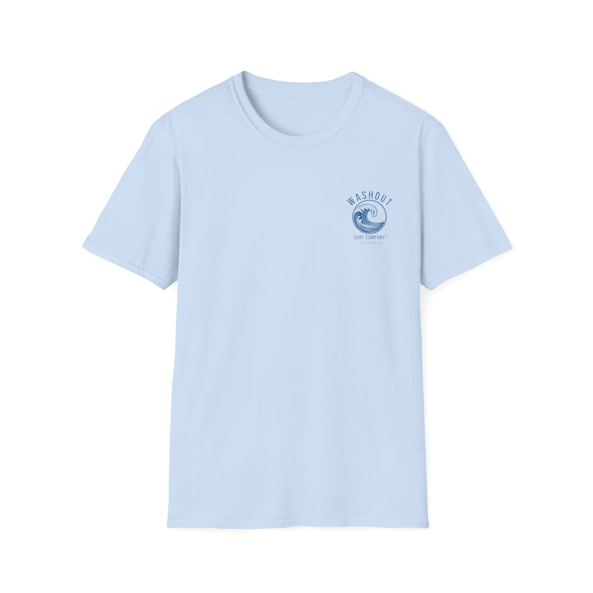 Washout Surf Company Front and Back Logo Tee