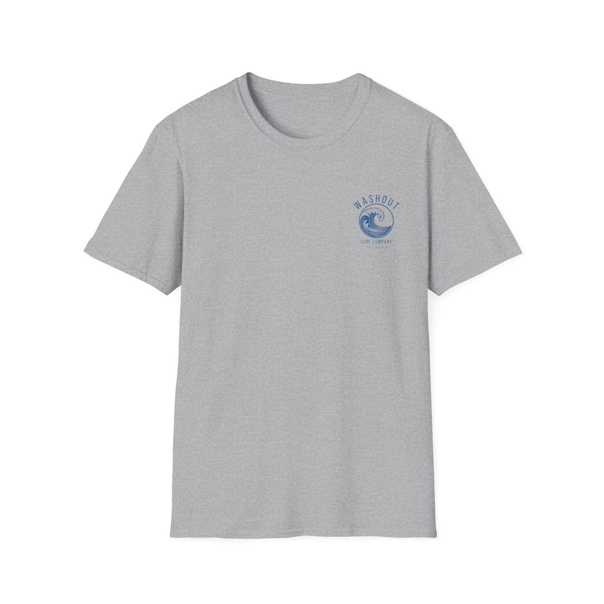 Washout Surf Company Front and Back Logo Tee