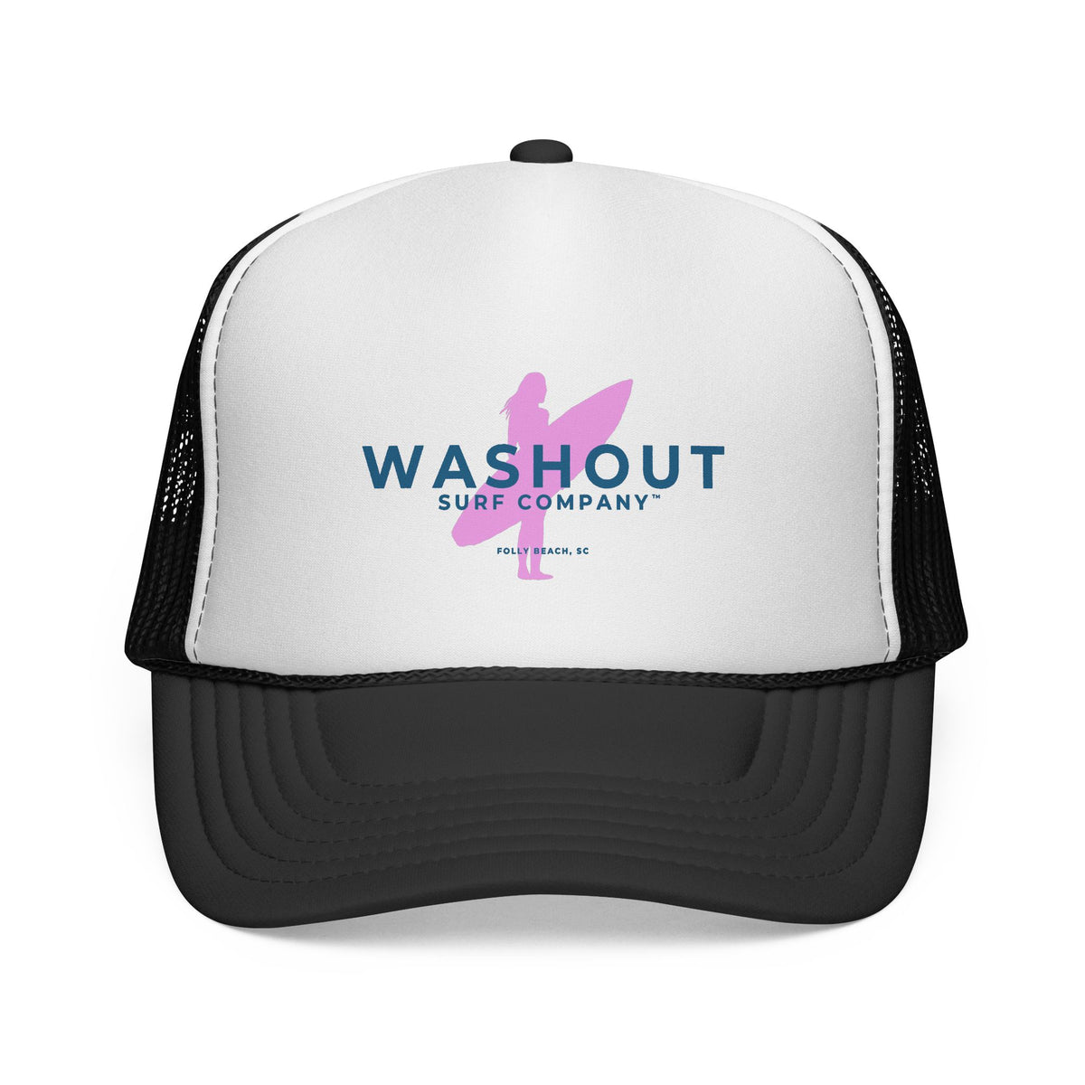 Washout Surf Company Pink Wahine Trucker Hat