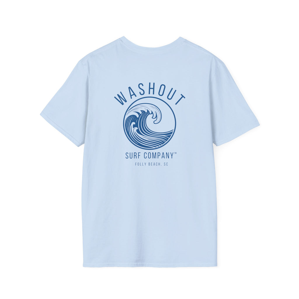 Washout Surf Company Front and Back Logo Tee