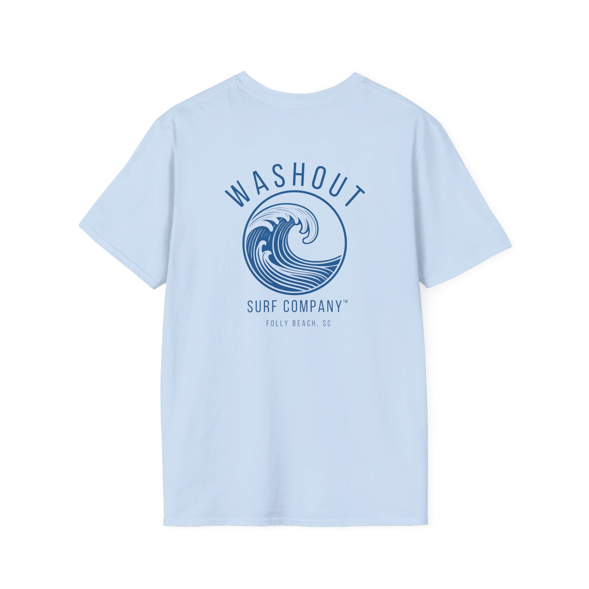 Washout Surf Company Front and Back Logo Tee