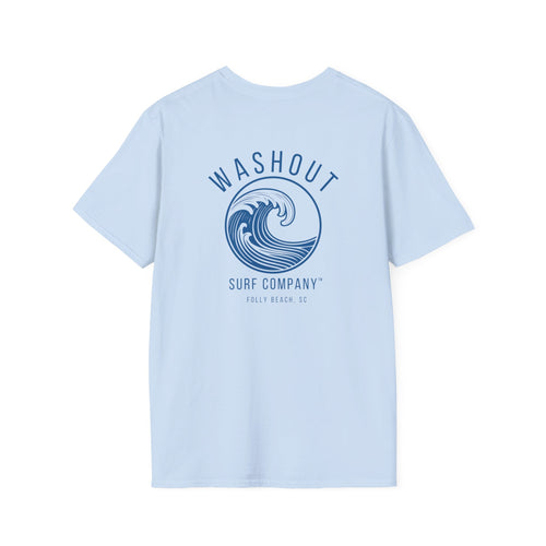Washout Surf Company Front and Back Logo Tee