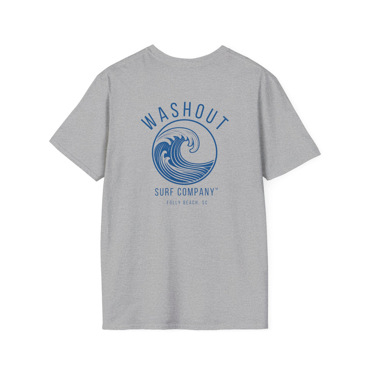 Washout Surf Company Front and Back Logo Tee